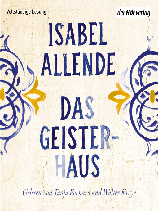 Title details for Das Geisterhaus by Isabel Allende - Wait list